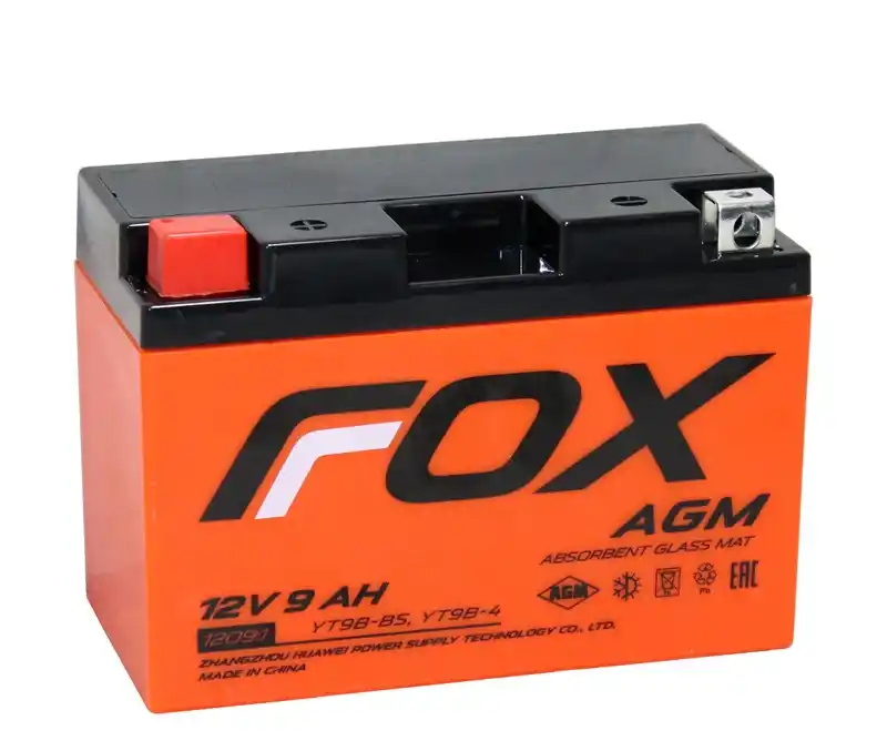 FOX AGM СТ-1209.1 12V9 А/ч п.п. [д150ш70в105/110А] (YT9-B4)